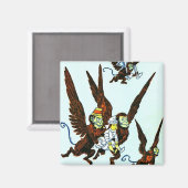 Aimant Magicien de singes ailes d'Oz volant des singes (Recto/Verso)