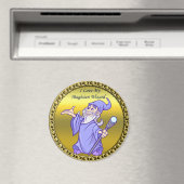 Aimant Magicien magicien or sorcière violet sorcière (In Situ (Lave-vaisselle))