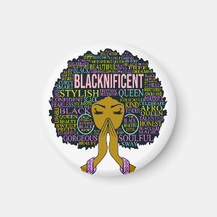 Aimant Magie Blacknificent Black Queen Melanin Sista Girl