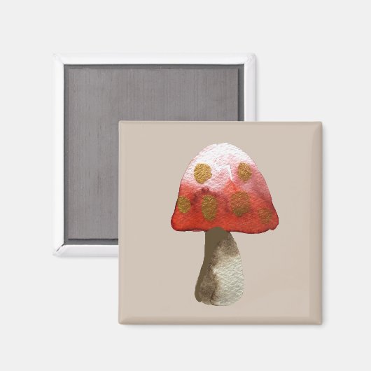 Aimant Magie de Toadstool de champignon rouge (Recto/Verso)