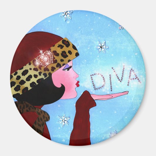 Aimant "Magie hivernale" (Devant)