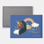 Aimant Magique Unicorn Arc en ciel et nuages Design (Recto/Verso)
