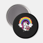 Aimant Magique Unicorne Donut Lover Rainbow (Recto/Verso)