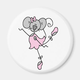 Aimant Magnat Ballerina de souris personnalisé