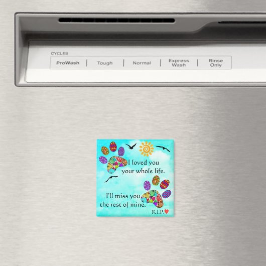 Aimant Magnat commémoratif pour chien de compagnie (In Situ (Lave-vaisselle))