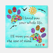 Aimant Magnat commémoratif pour chien de compagnie (Devant)