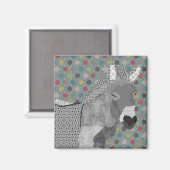 Aimant Magnat d'art noir et blanc de Moses (Recto/Verso)