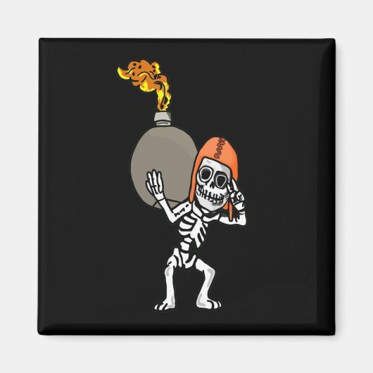 Aimant Magnat de bombe de squelette (Devant)