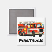 Aimant Magnat de camion-feu personnalisé (Recto/Verso)