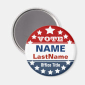 Aimant Magnat de campagne personnalisé (Recto/Verso)