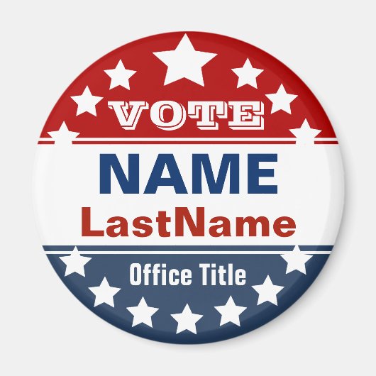 Aimant Magnat de campagne personnalisé (Devant)