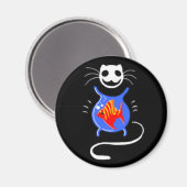 Aimant Magnat de chat Ghost Kitty (Recto/Verso)