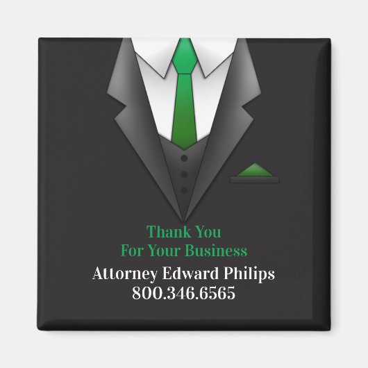 Aimant Magnat de costume d'homme d'affaires (Devant)