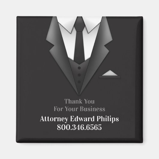 Aimant Magnat de costume d'homme d'affaires (Devant)