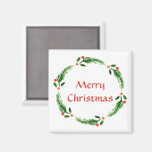 Aimant Magnat de couronne de Noël (Recto/Verso)