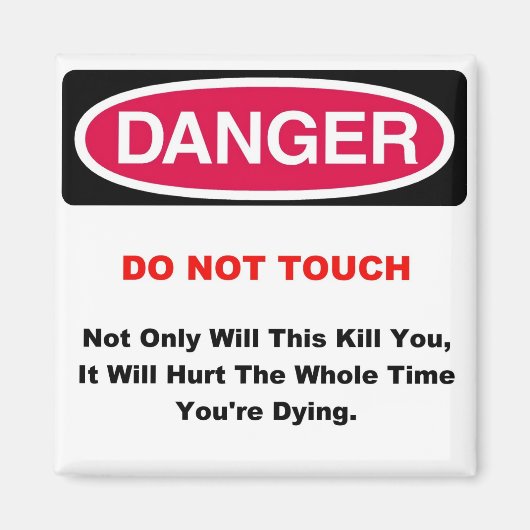 Aimant Magnat de danger (Devant)