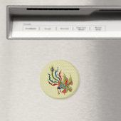 Aimant Magnat de design de coq d'art chinois (In Situ (Lave-vaisselle))