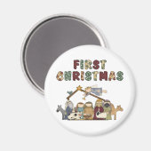 Aimant Magnat de la Nativité de Noël (Recto/Verso)