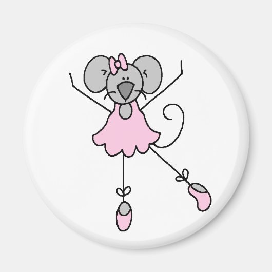 Aimant Magnat de la souris Ballerina (Devant)