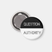 Aimant Magnat de l'autorité des questions (Recto/Verso)