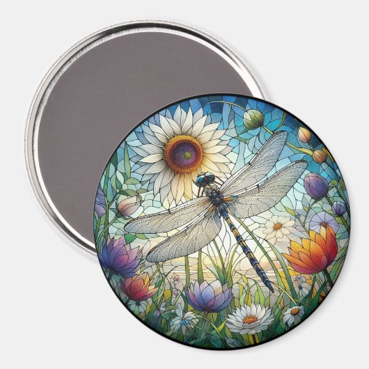 Aimant Magnat de libellule (Recto/Verso)