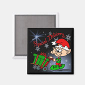 Aimant Magnat de Noël de livraison spéciale (Recto/Verso)