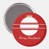 Aimant Magnat de Noël simple et chic (Recto/Verso)