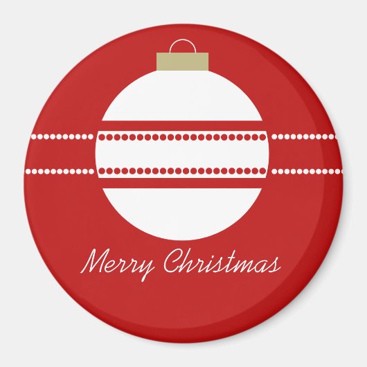 Aimant Magnat de Noël simple et chic (Devant)
