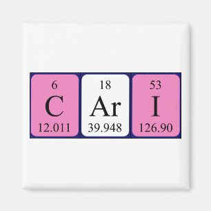 Aimant Magnat de nom de table périodique Cari