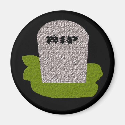 Aimant Magnat de pierre tombale RIP (Devant)
