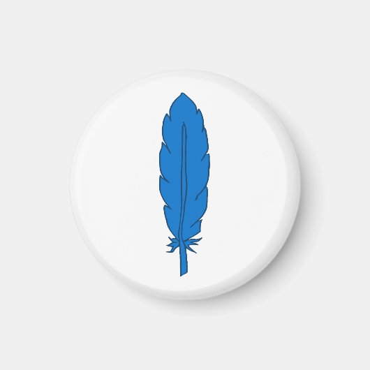 Aimant Magnat de plume bleu de clan SCA (Devant)