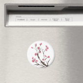 Aimant Magnat de printemps en fleur de prune (In Situ (Lave-vaisselle))