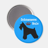Aimant Magnat de règle Schnauzers (Recto/Verso)
