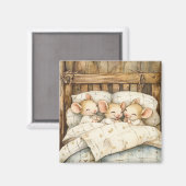 Aimant Magnat de souris au coucher (Recto/Verso)