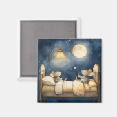 Aimant Magnat de souris au coucher (Recto/Verso)