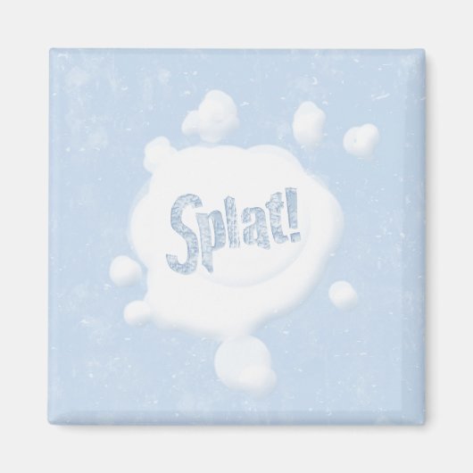 Aimant Magnat de splat de snowball (Devant)