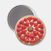 Aimant Magnat de tarte aux fraises (Recto/Verso)