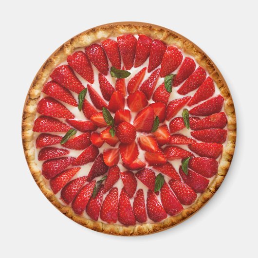 Aimant Magnat de tarte aux fraises (Devant)