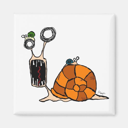 Aimant Magnat d'escargot fou (Devant)