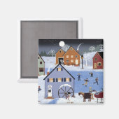 Aimant Magnat d'étang de la Maison de glace (Recto/Verso)
