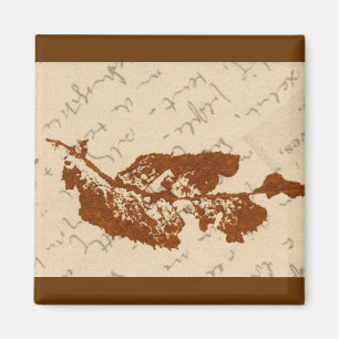 Aimant Magnat d'impression de la nature feuille