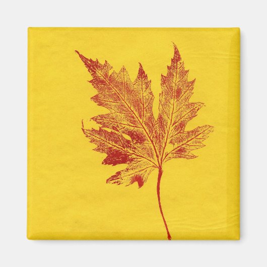 Aimant Magnat d'impression de la nature feuille (Devant)