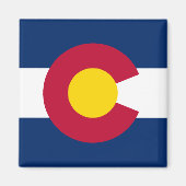 Aimant Magnat du drapeau du Colorado (Devant)