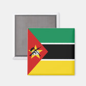 Aimant Magnat du drapeau du Mozambique (Recto/Verso)