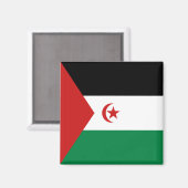 Aimant Magnat du drapeau du Sahara occidental (Recto/Verso)