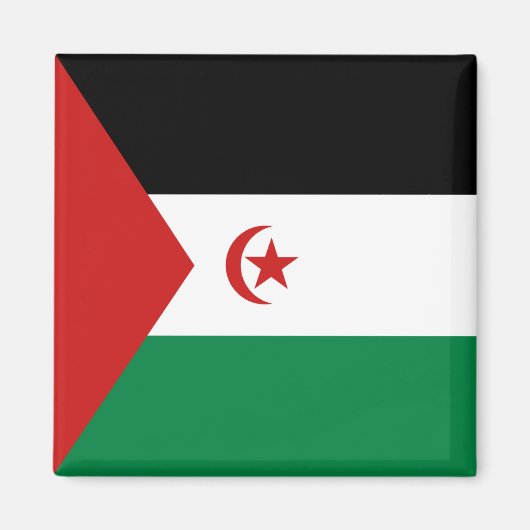 Aimant Magnat du drapeau du Sahara occidental (Devant)