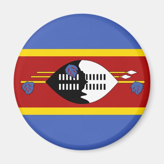 Aimant Magnat du drapeau du Swaziland (Devant)