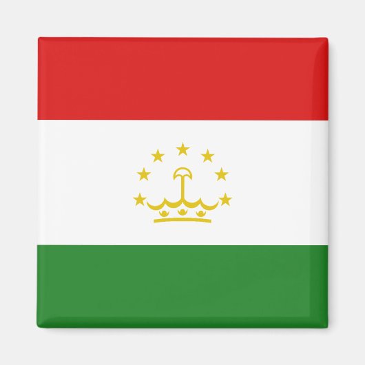 Aimant Magnat du drapeau du Tadjikistan (Devant)