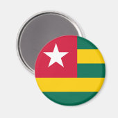 Aimant Magnat du drapeau du Togo (Recto/Verso)