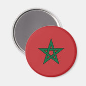 Aimant Magnat du drapeau marocain (Recto/Verso)